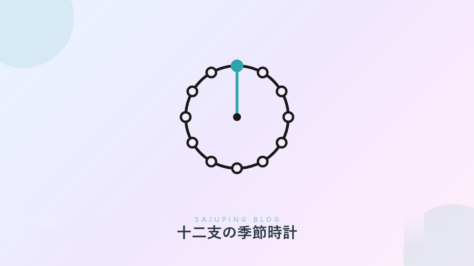 十二支の季節時計