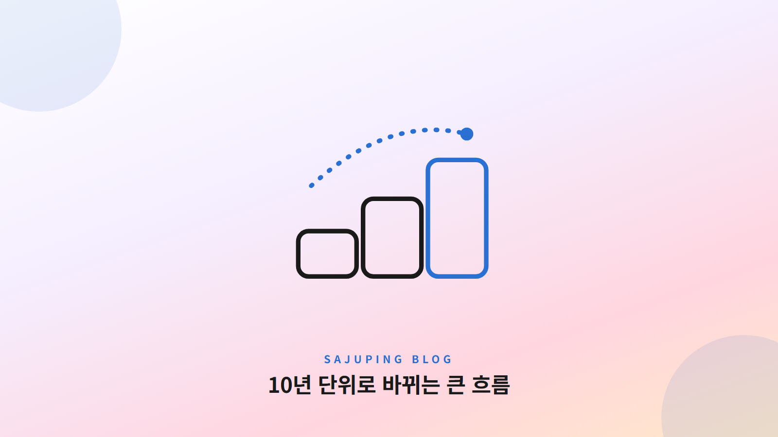 10년 단위로 바뀌는 큰 흐름의 계단