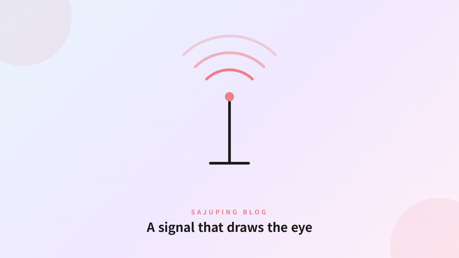 A signal that draws the eye