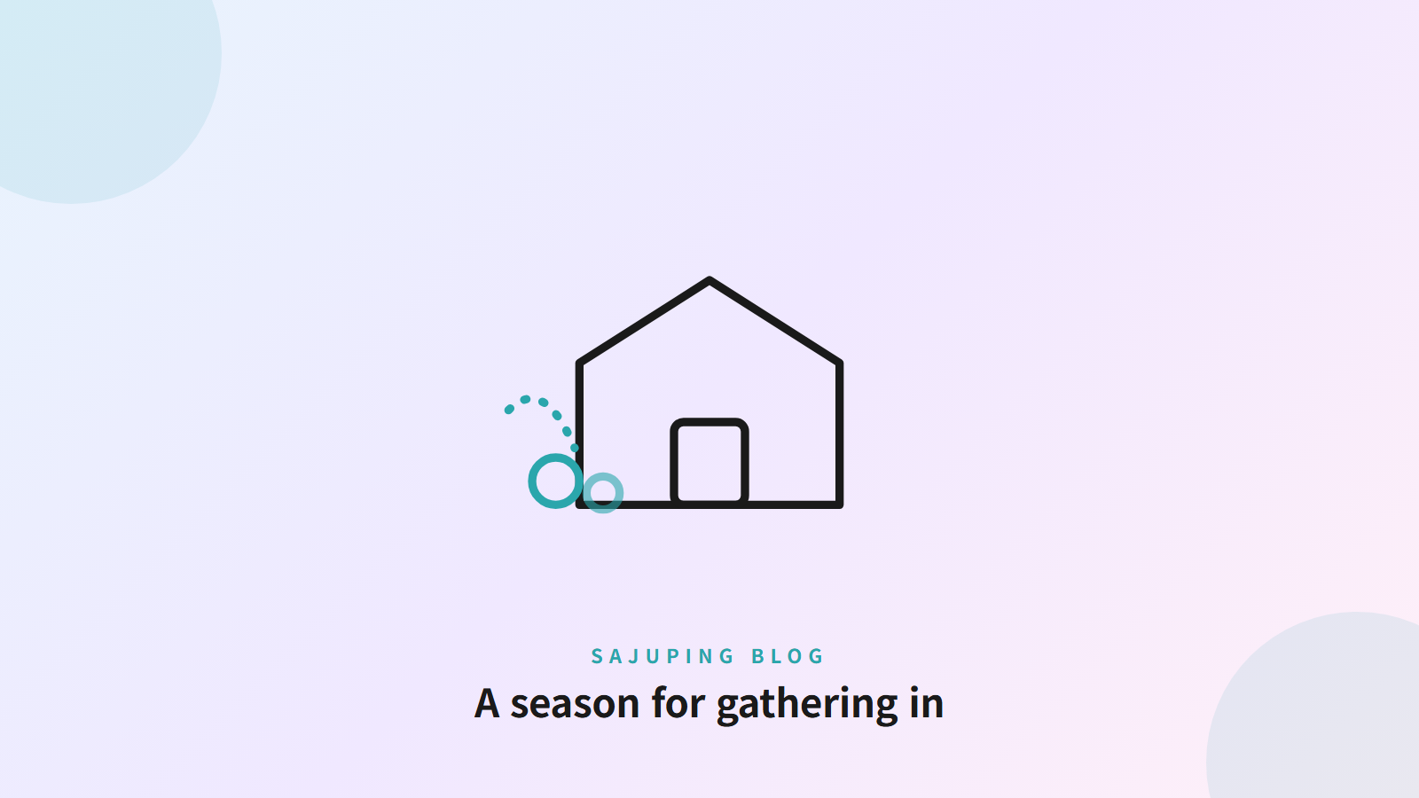 A season for gathering in