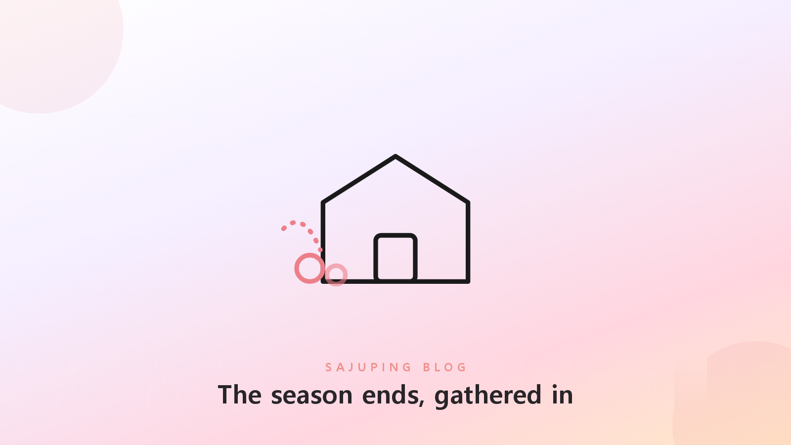 The season ends, the harvest is gathered in