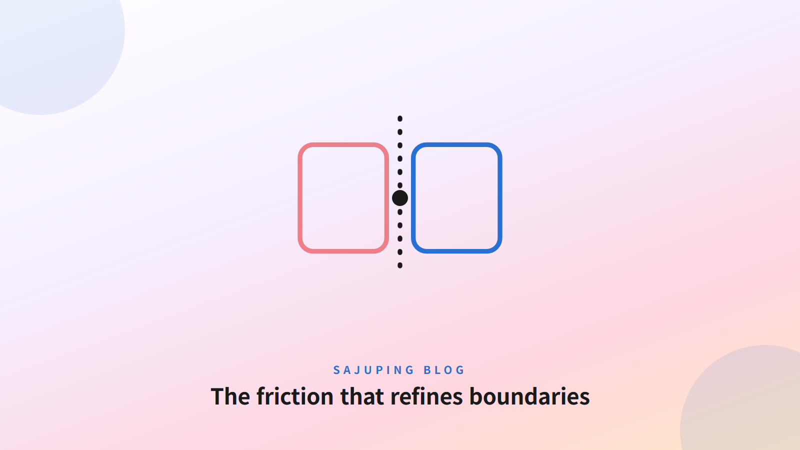 The friction that refines boundaries