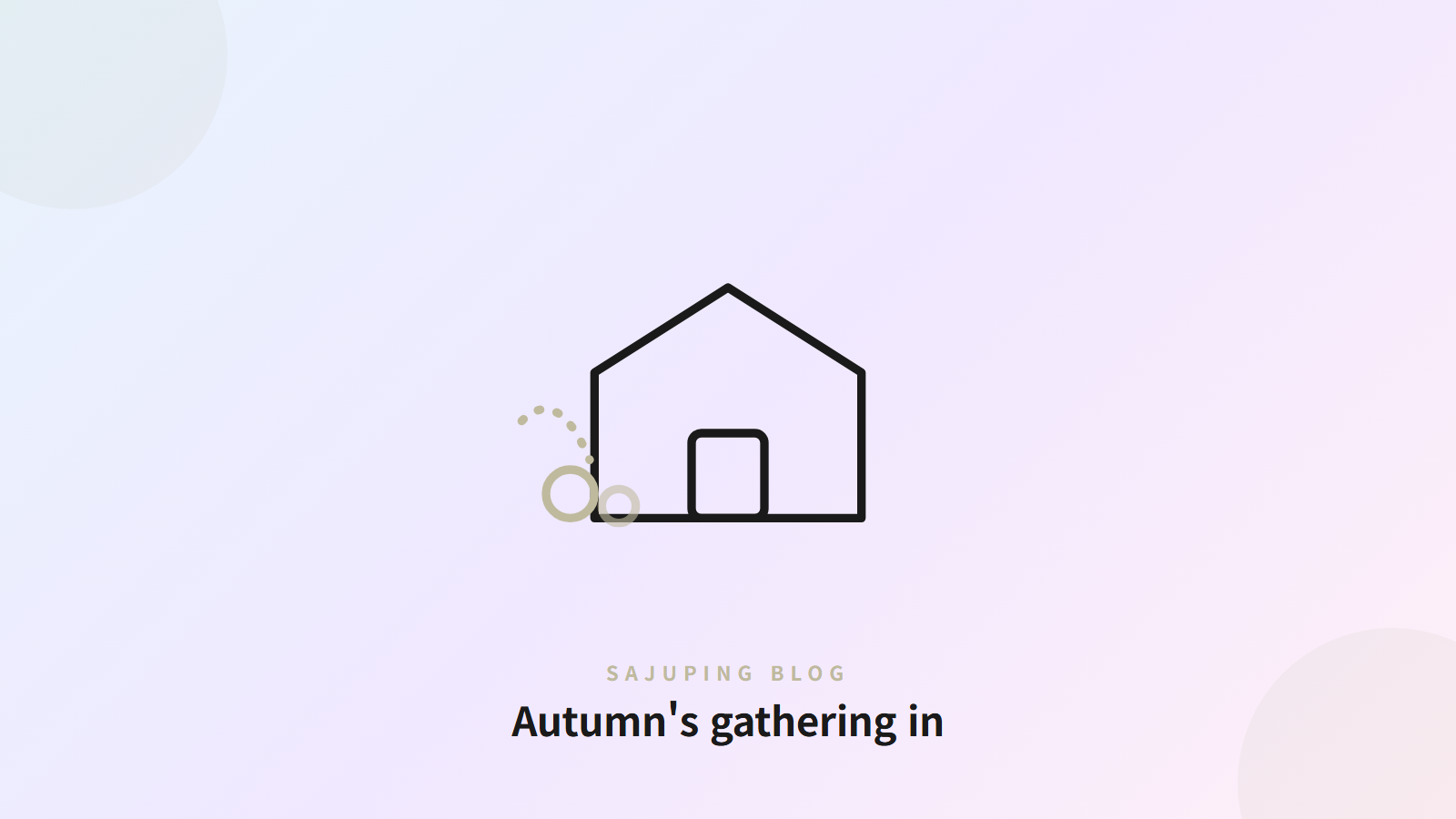 Autumn’s gathering in