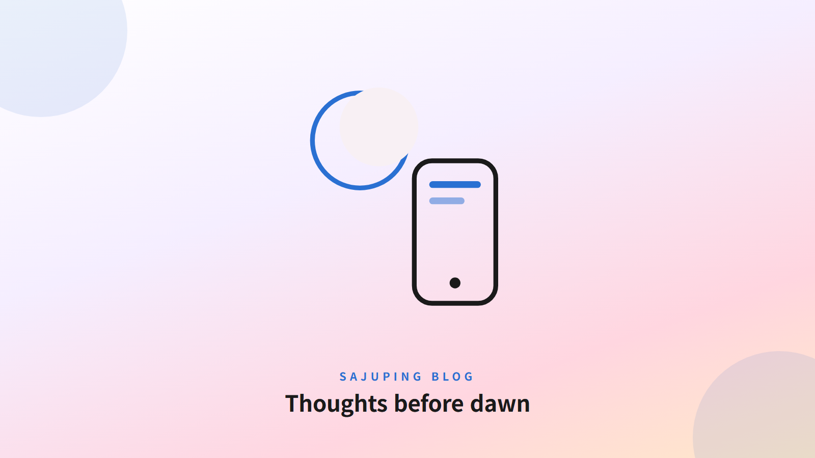 Thoughts before dawn
