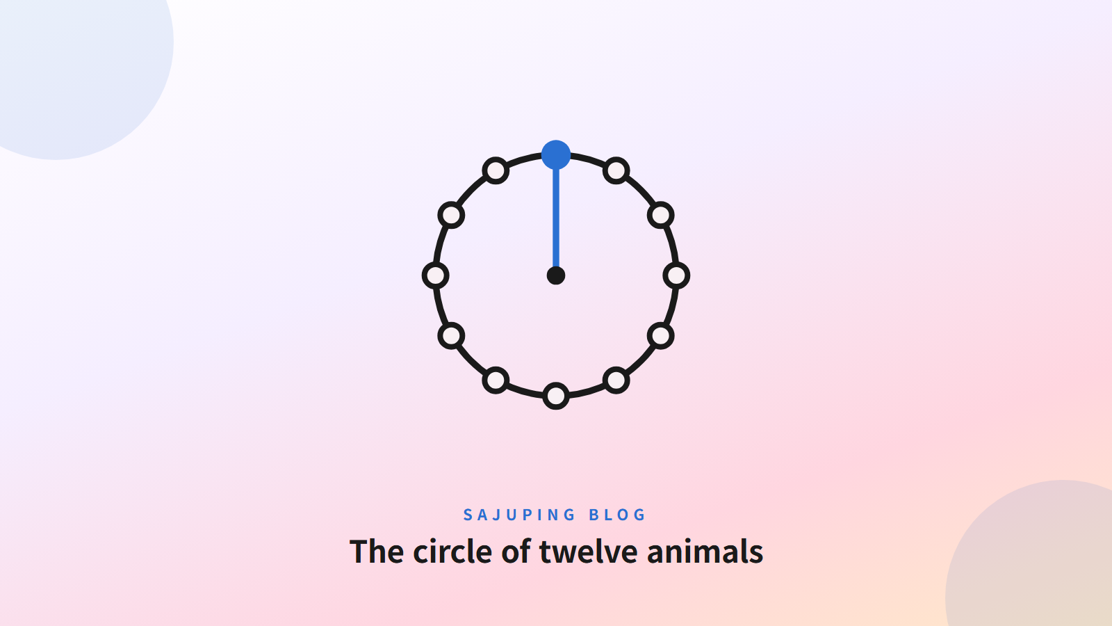 The circle of twelve animals