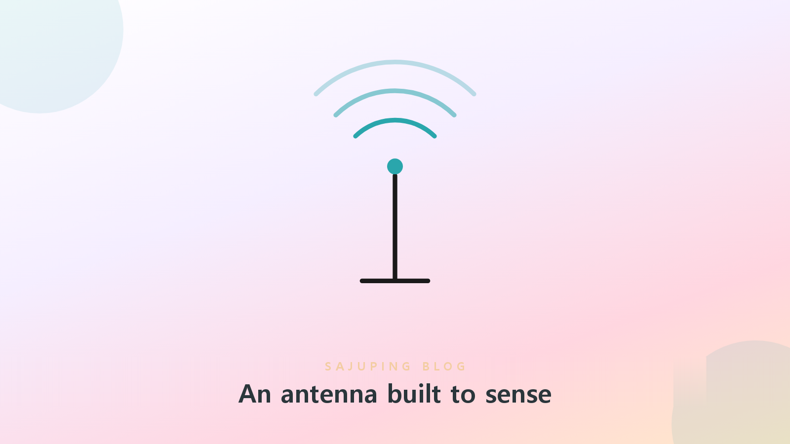 An antenna designed to sense